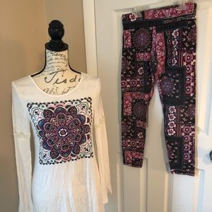 Justice tunic and leggings